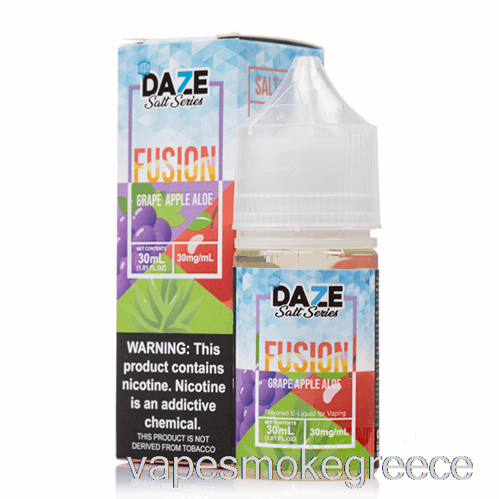 Vape Greece παγωμένο σταφύλι μήλο αλόη - 7 Daze Fusion Salt - 30ml 50mg